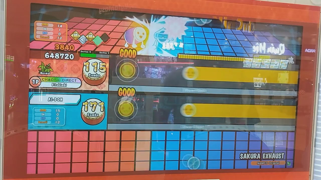 Taiko no Tatsujin(太鼓の達人)-SAKURA EXHAUST Normal(AI Battle)