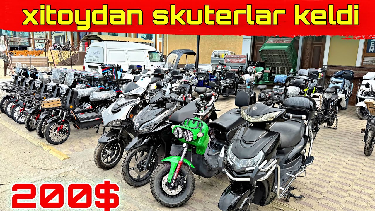 GARANTYALI SKUTERLAR YETIB KELDI NAMANGANDA VA ANDJONDA