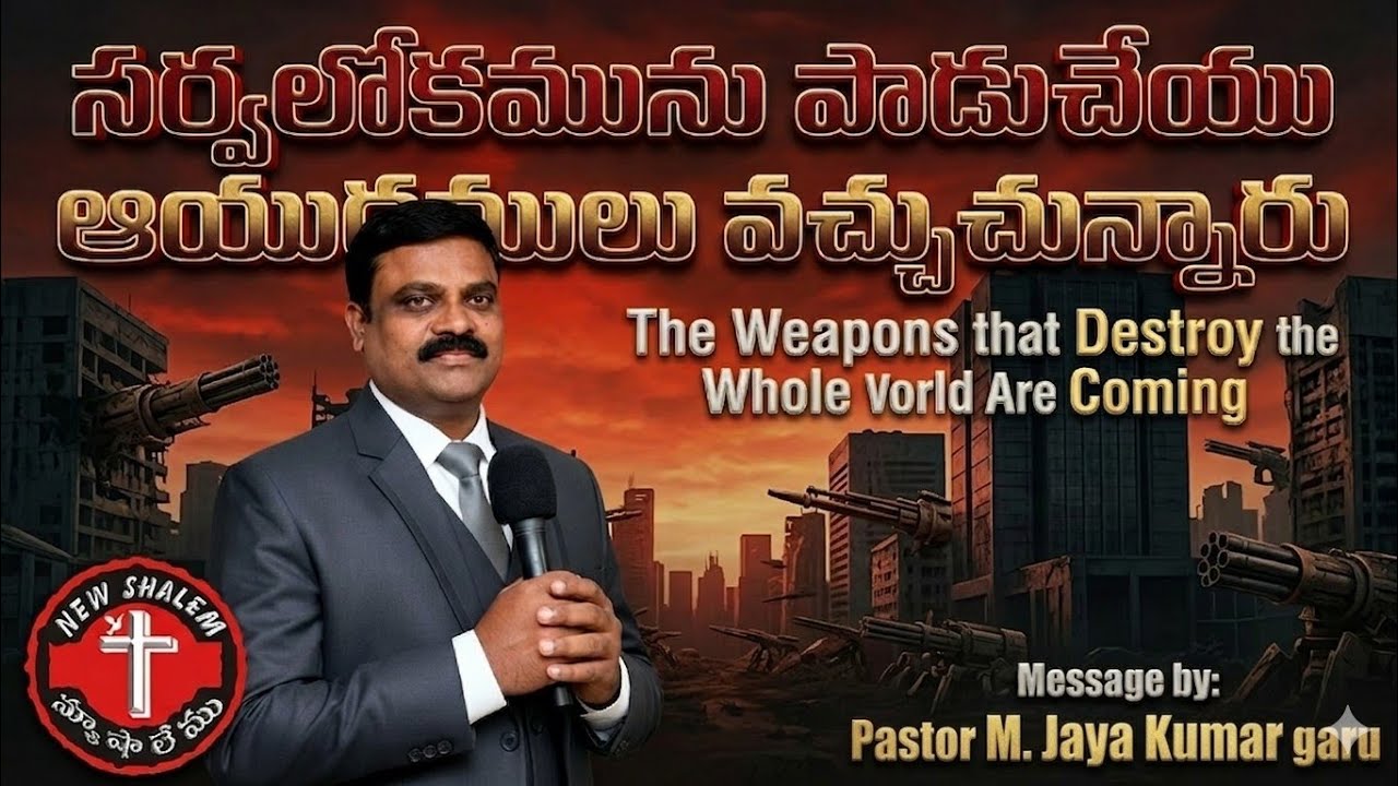 పాడుచేయు ఆయుధములు వచ్చుచున్నారు 