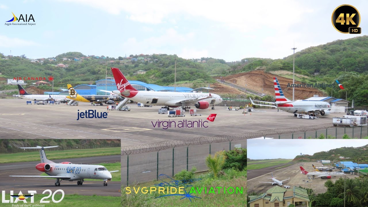 Argyle International: Mid week traffic - Virgin, American, Blue and Air Canada, with LIAT 20 LTD.