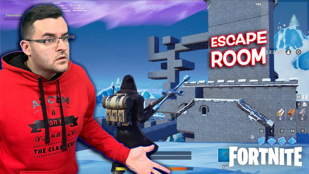 FORTNITE - ЗА ПЪРВИ ПЪТ - ОТКАЧЕНИЯ ESCAPE ROOM НА ЛУДАКИСА!