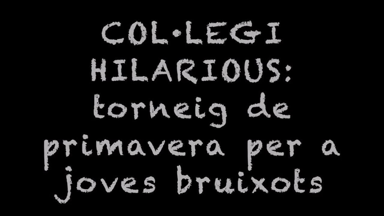 COL·LEGI HILARIOUS: Torneig de primavera per a joves bruixots