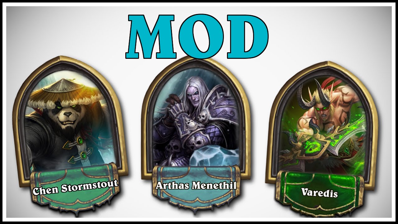 [Hearthstone] A Custom Mod! Play as Death Knight, Monk and Demon Hunter!