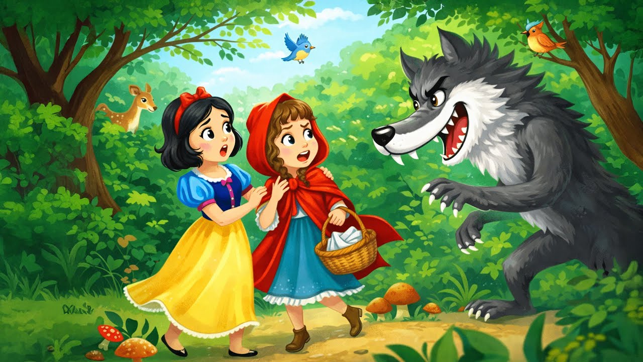 Little Red Riding Hood and the Wolf   | Fairy Tales & Bedtime Stories For Kids | Kiddom Tales