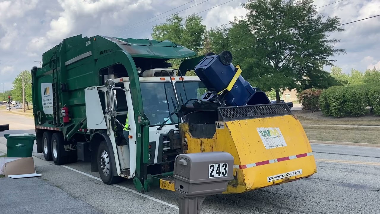 Waste Management Garbage Trucks - Final Thursday Run