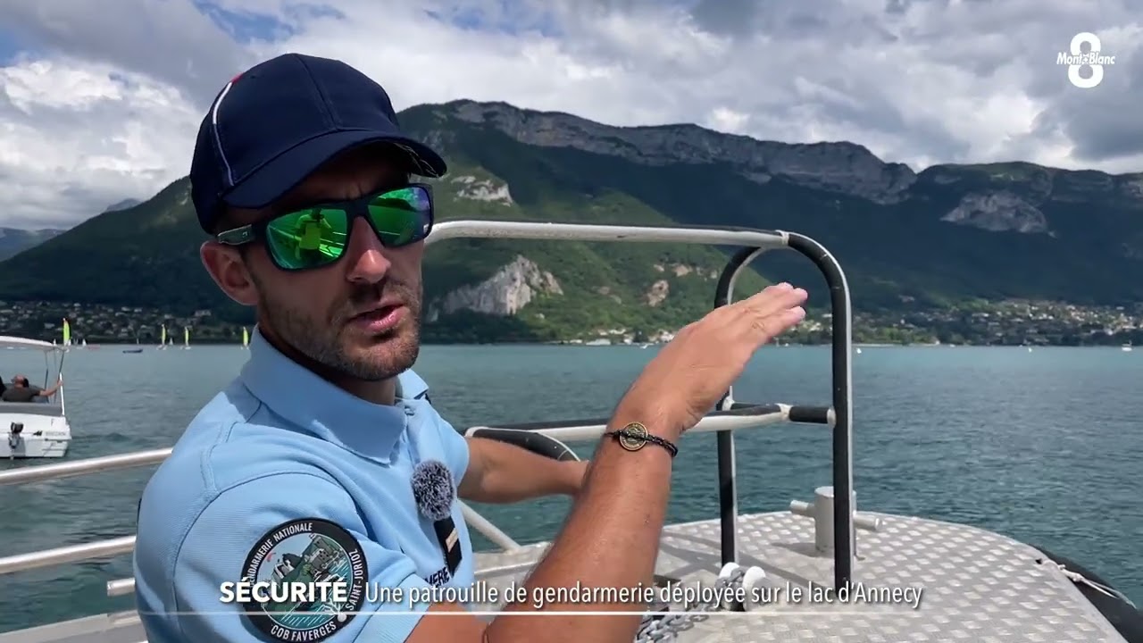 Des gendarmes déployés sur le lac d'Annecy