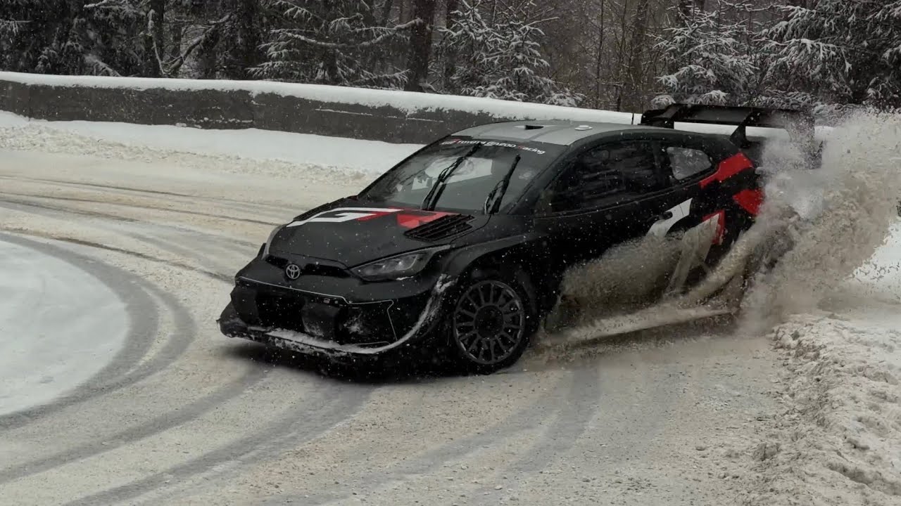 Test Rallye Monte-Carlo 2026 - Sébastien Ogier / Vincent Landais - Toyota Yaris GR Rally1 (4K)