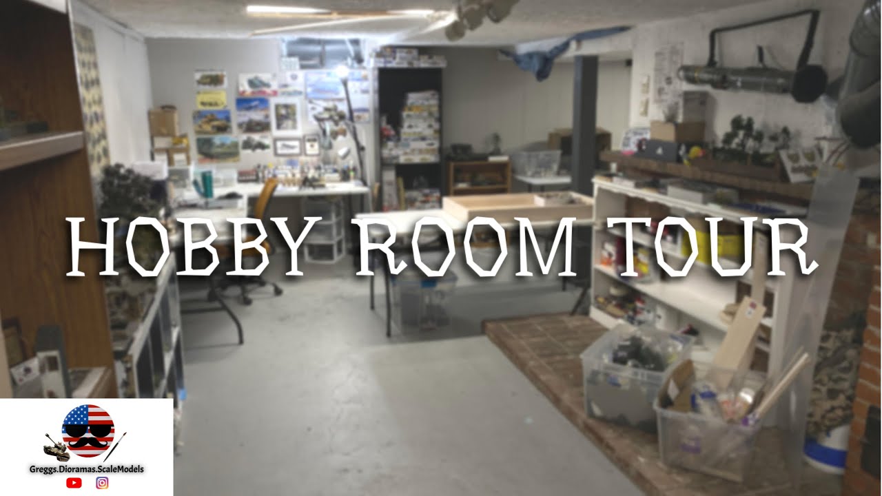 My Scale Modeling Workbench/Room tour! January 2024