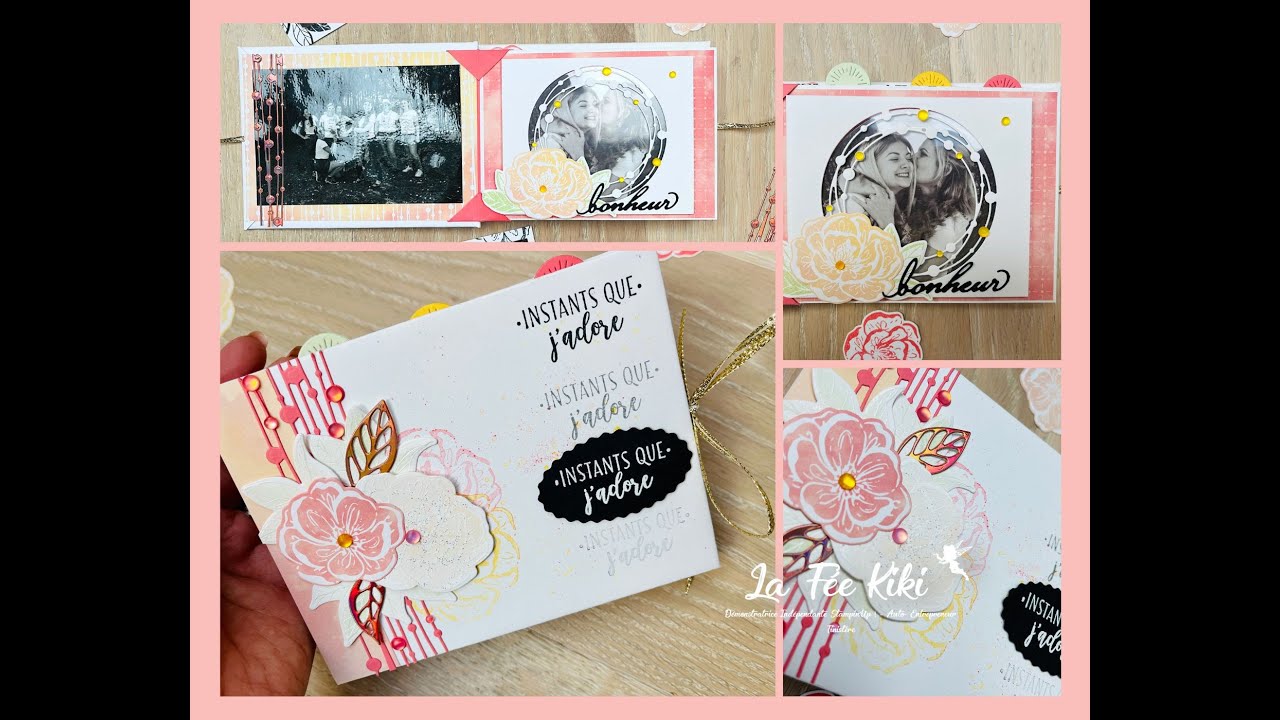 Mini album scrap BONJOUR IRRÉSISTIBLE- la Fée Kiki scrap