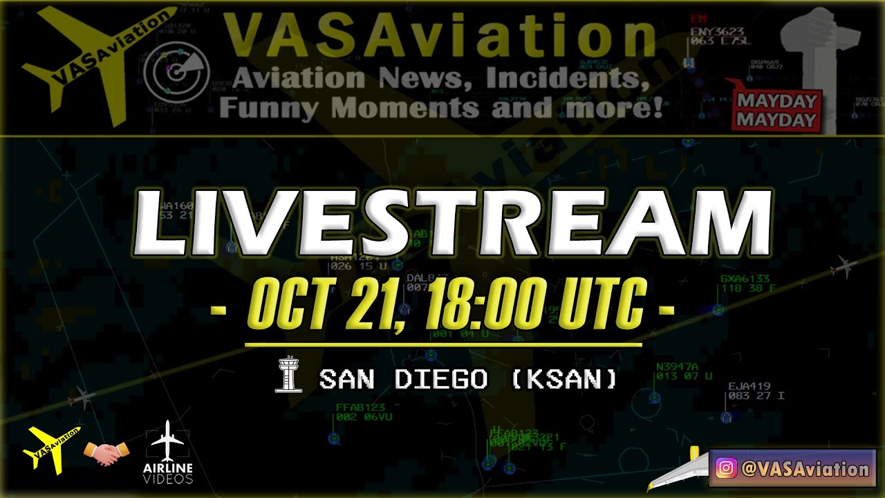 Live at [KSAN] San Diego Airport | Live ATC Radar Scope w/ AIRLINE VIDEOS