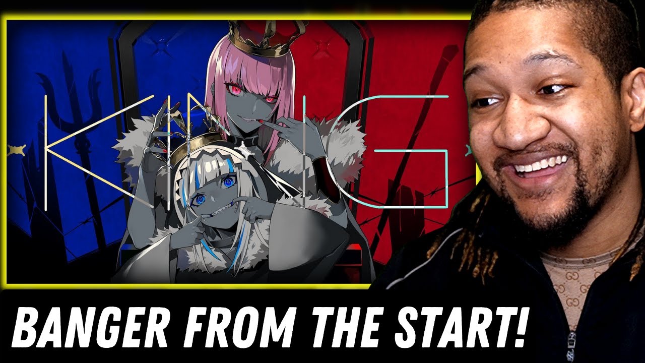 Reaction to KING / Gawr Gura x Calliope Mori (Cover)