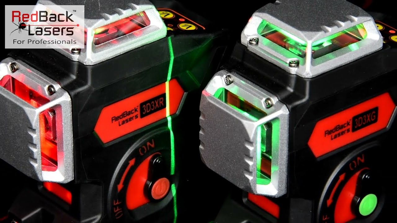 RedBack Lasers 3D3X professional series of 3D 360 line lasers