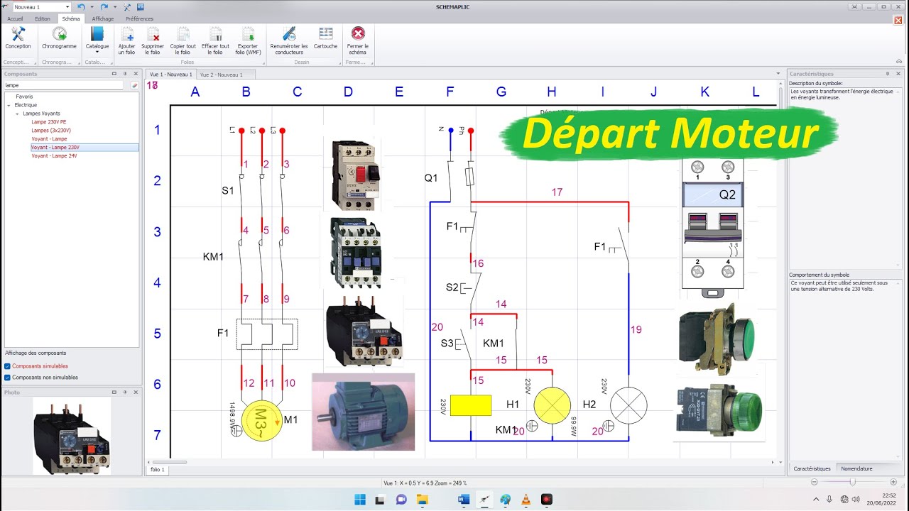Démarreur Direct d'un Moteur Asynchrone 3 Phases