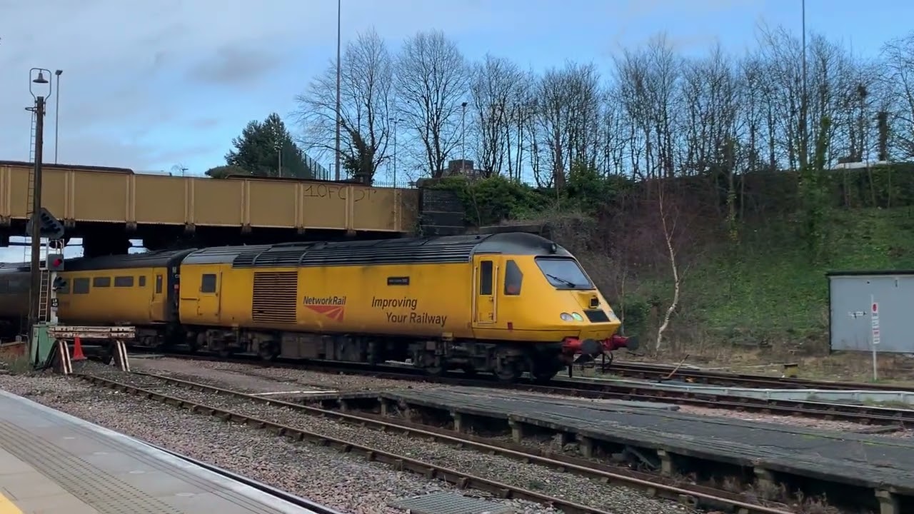 Class 43 flying banana gets through Leicester sidings with John armit on the rear