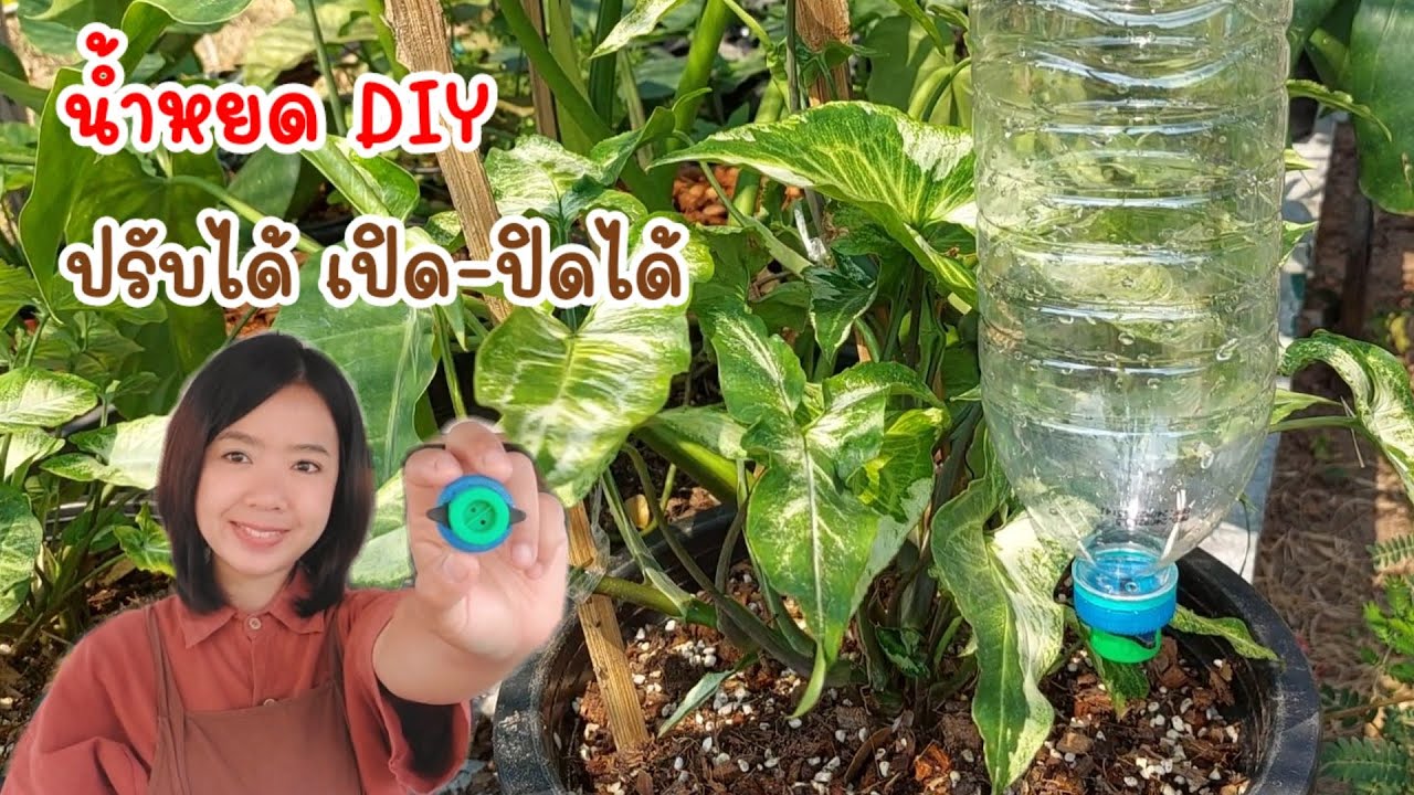 น้ำหยด DIY ปรับความแรงได้ เปิดปิดได้ หัวน้ำหยด I ฟาร์มสุขเอื้อ