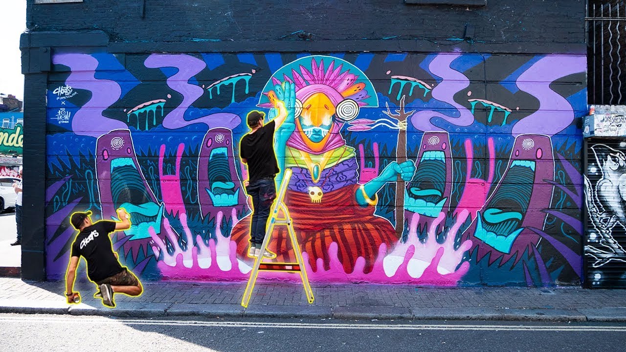 Painting an Epic Collab MURAL in London | Ten Hun Euro Tour Ep. 10