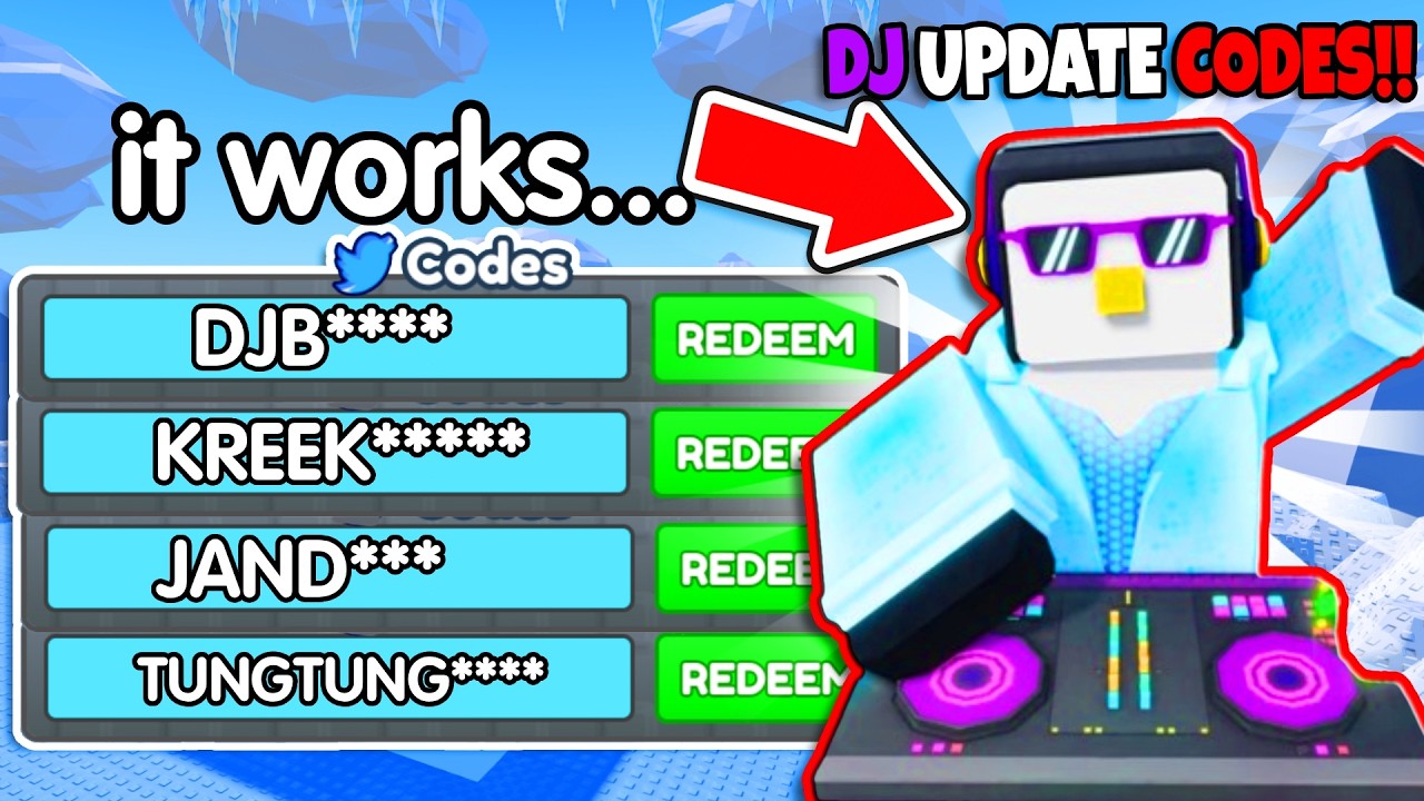 Рабочие коды обновления DJ в Roblox Knockout🪩 (новое обновление)