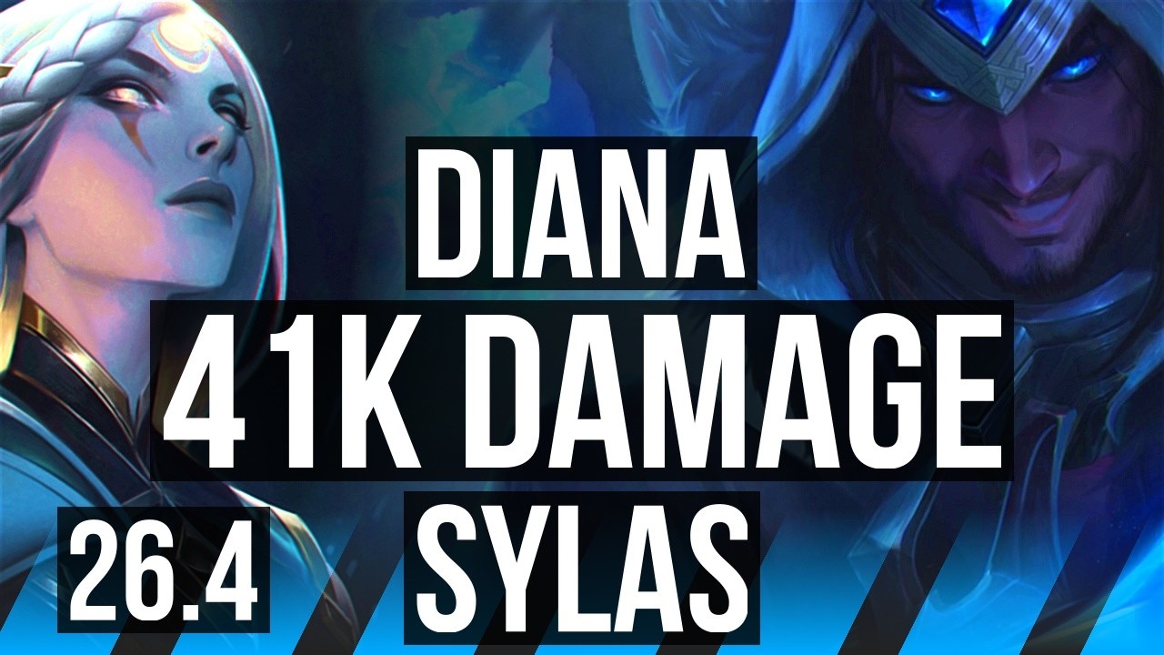 DIANA vs SYLAS (MID) | 41K damage | KR Diamond | 26.4