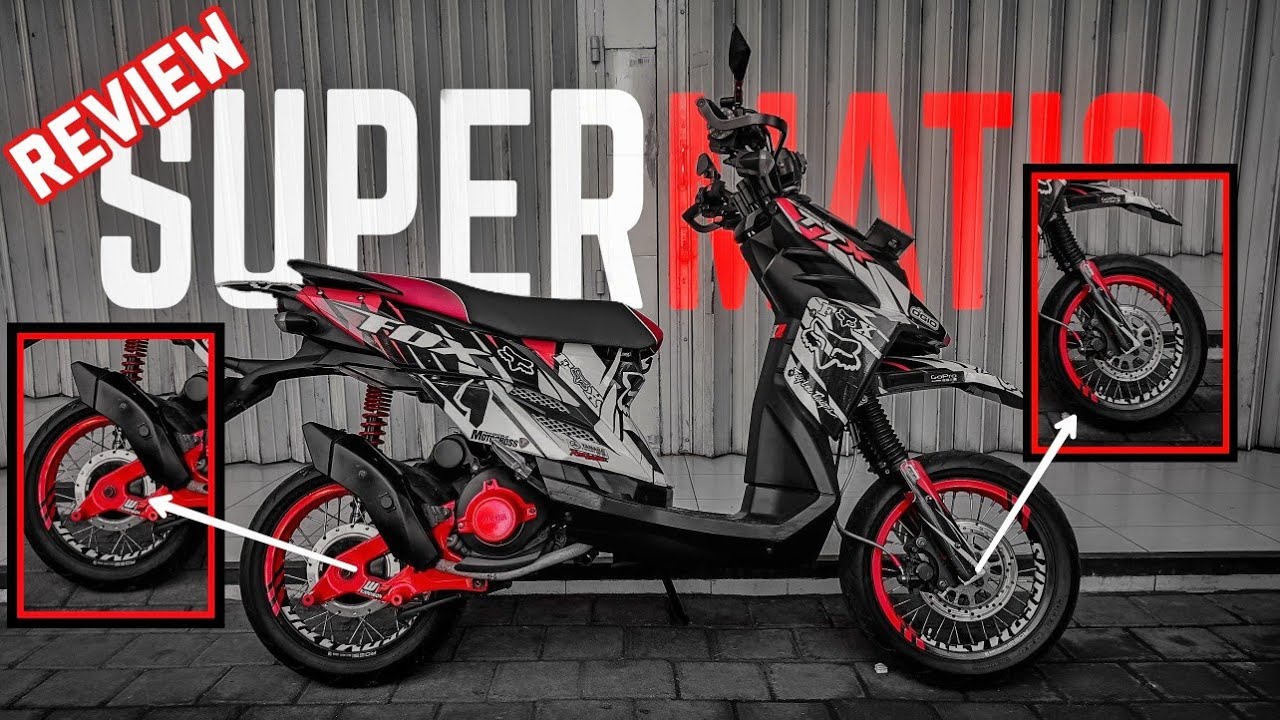 X ride Supermoto ||Modifikasi X ride Supermatic