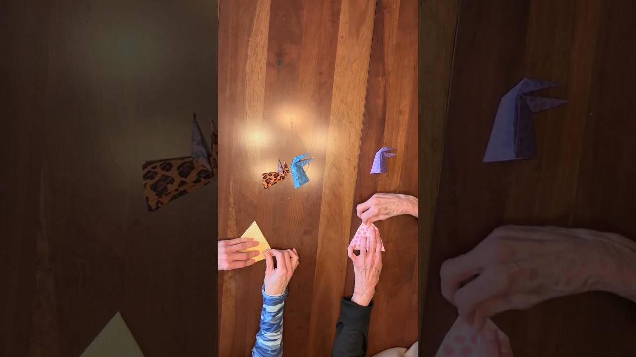 ORIGAMI SNAPPING CRITTER (Dino) - Fold Along with us Step by Step to make a paper Snapping Critter!