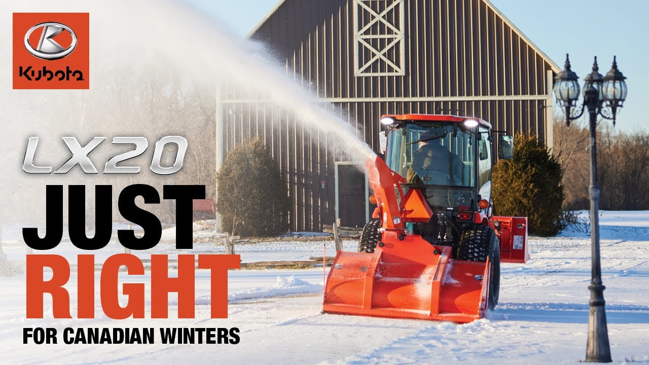 Conquer Canadian Winters: Kubota LX20 Series Unveiled!