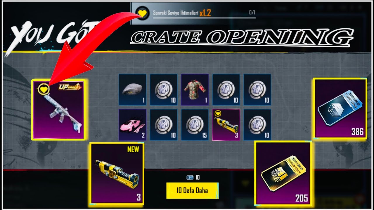 New premium crate opening I got M416 Glacier with 386 classic crate opening pubg mobile