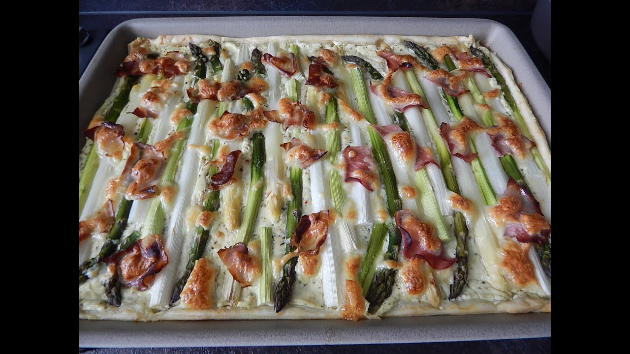 Spargeltarte mit Blätterteig vom Pampered Chef Ofenzauberer