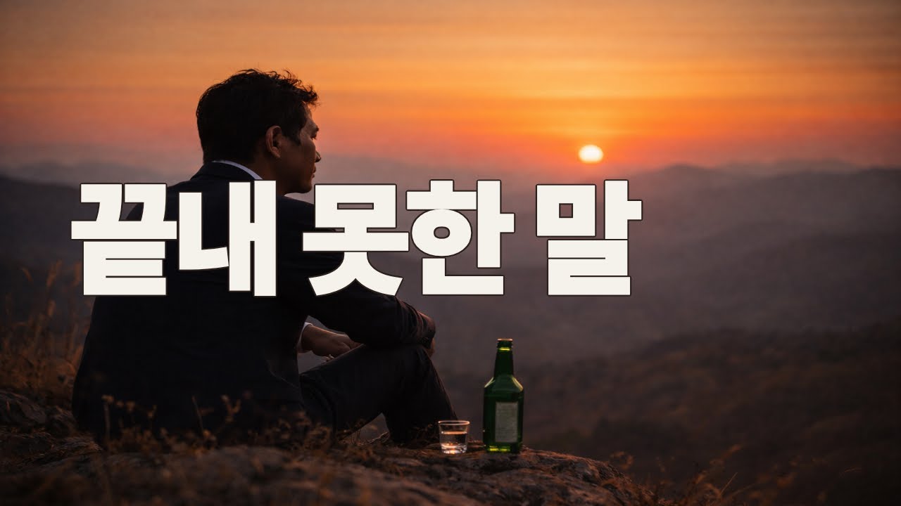끝내 못한 말｜혼술에 어울리는 감성 발라드｜K-POP 감성트로트 1시간 반복