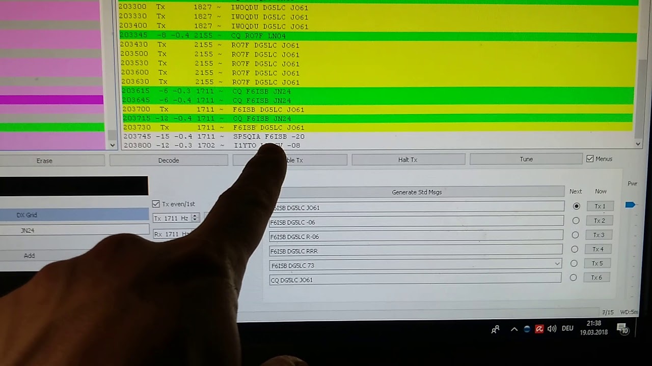 QSO in FT8 mit WSJT-X   - Teil 2