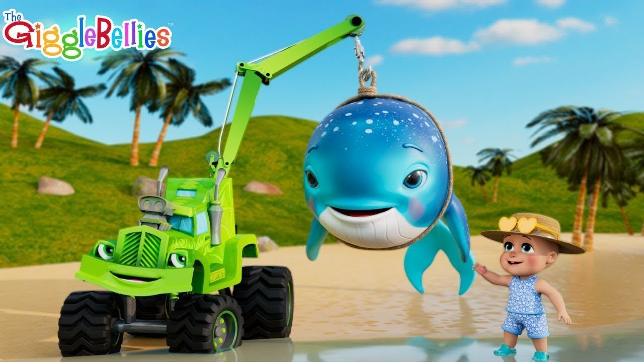 Monty Rescues The Whale | Rescue Song | Nursery Rhymes - GiggleBellies
