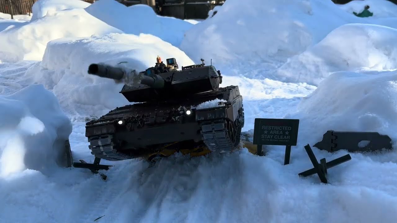 RC Leopard Tank shooting BB’s at everything!
