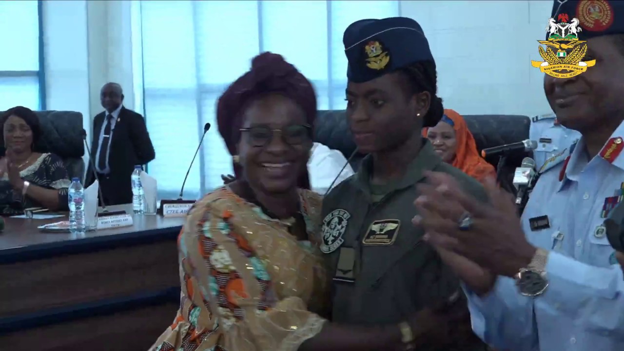 Award of Excellence: Nigerian Air Force Awarding The First Female Fighter/Helicopter Pilot in Abuja