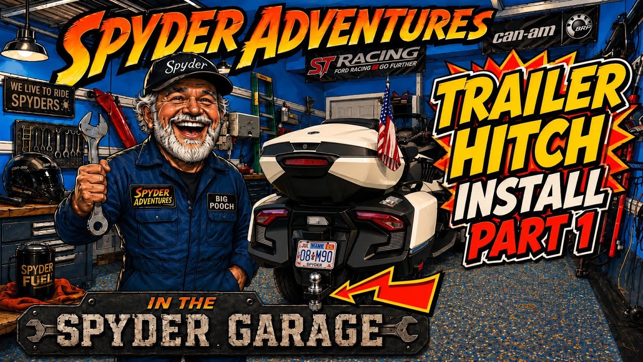 2020 Can Am Spyder RT Limited Trailer Hitch Install Part 1