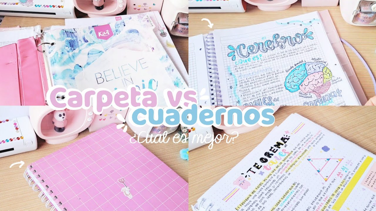 ¿Cuaderno o Carpeta para la escuela? 🤔 ¿Qué es mejor?📚✨️