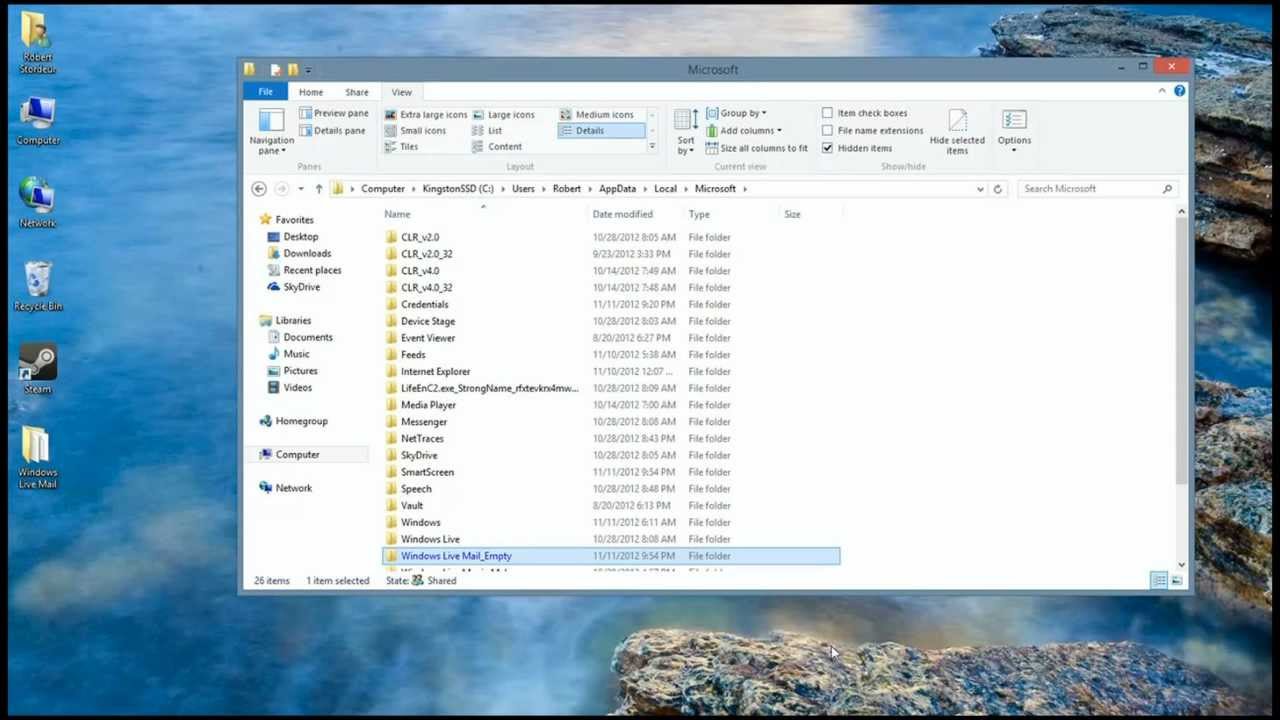 Windows 8 Tips: Moving Live Mail From Windows 7