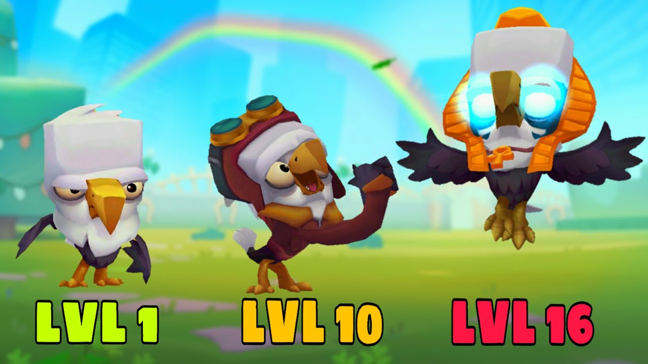 Зуба Уровень 1 [vs] Уровень 10 [vs] Уровень 16 СТИВ Zooba: Битва Животных