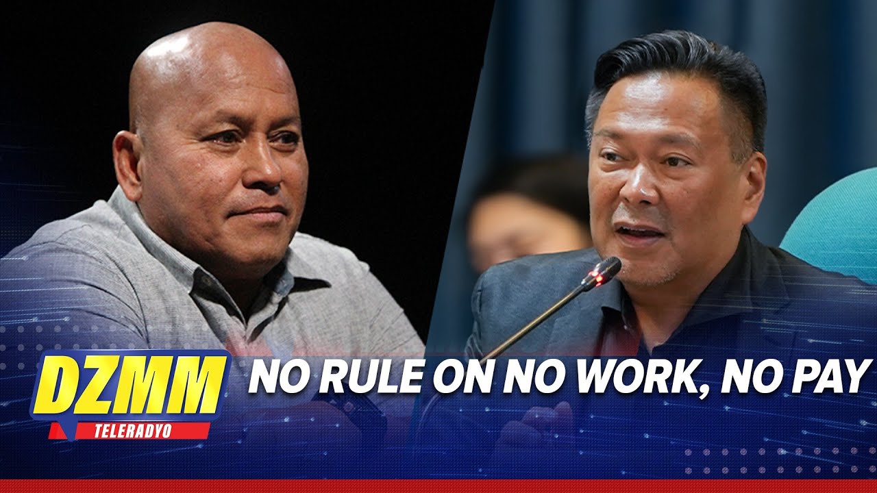 JV on Bato ethics case: No rule on no work, no pay | DZMM Teleradyo
