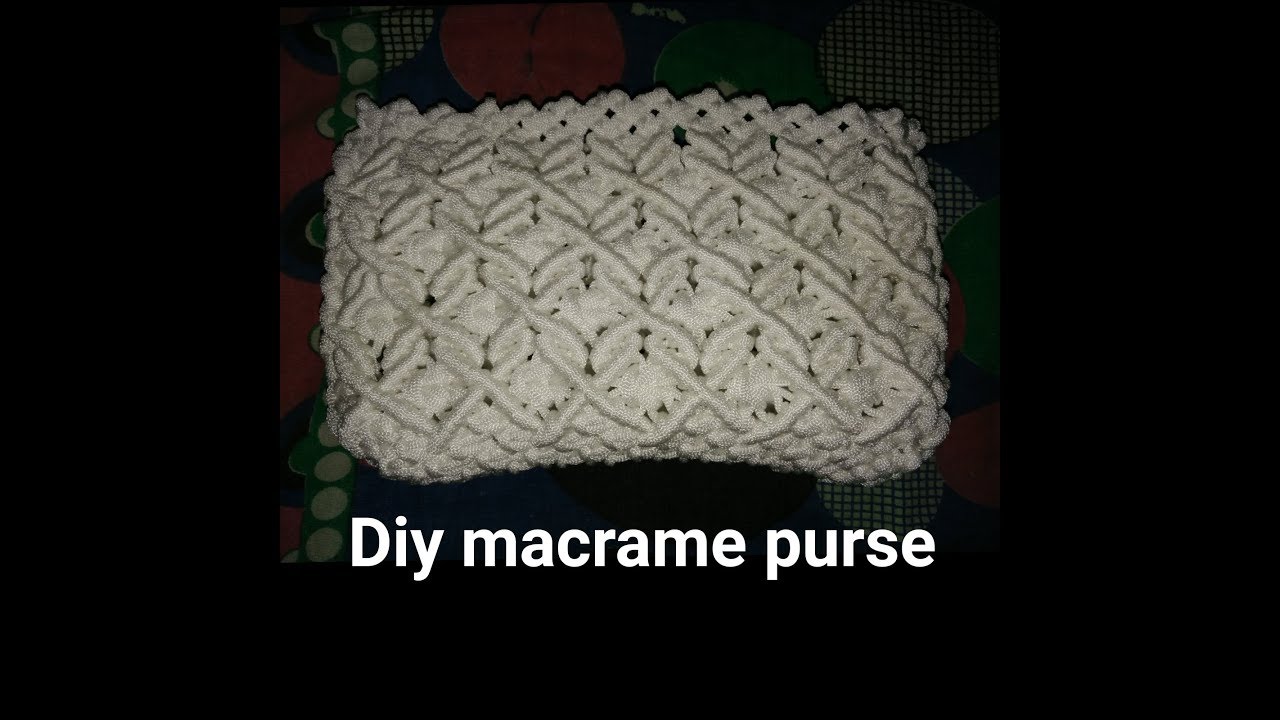 How to make macrame purse # design 7