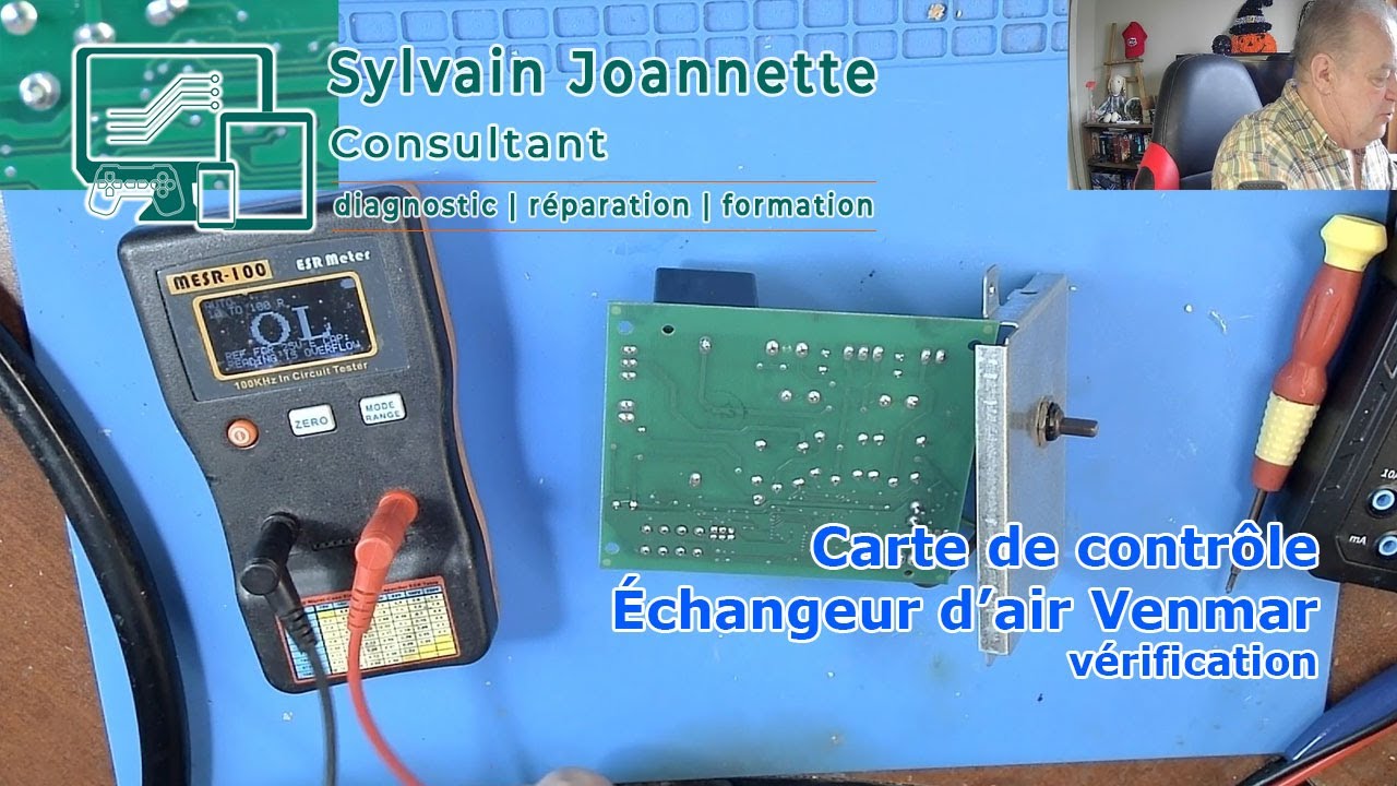 Carte de contrôle d'échangeur d'air Venmar - vérification | Sylvain Joannette Consultant