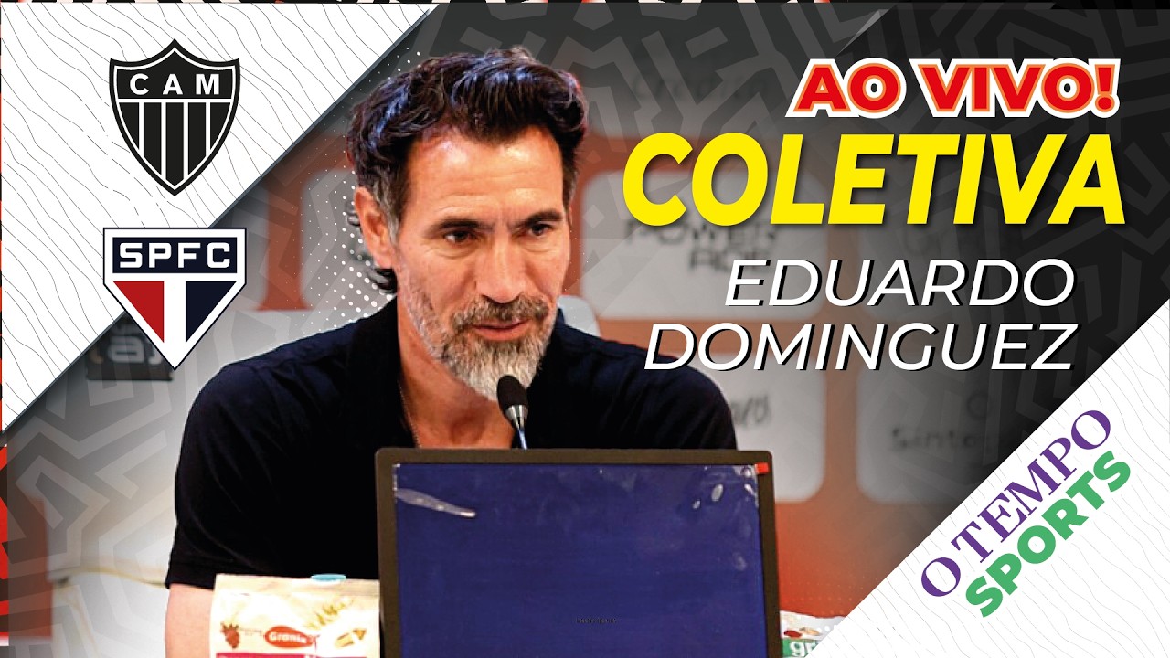 🔥AO VIVO🔥COLETIVA DE EDUARDO DOMÍNGUEZ APÓS ATLÉTICO X SÃO PAULO⚫🎙️