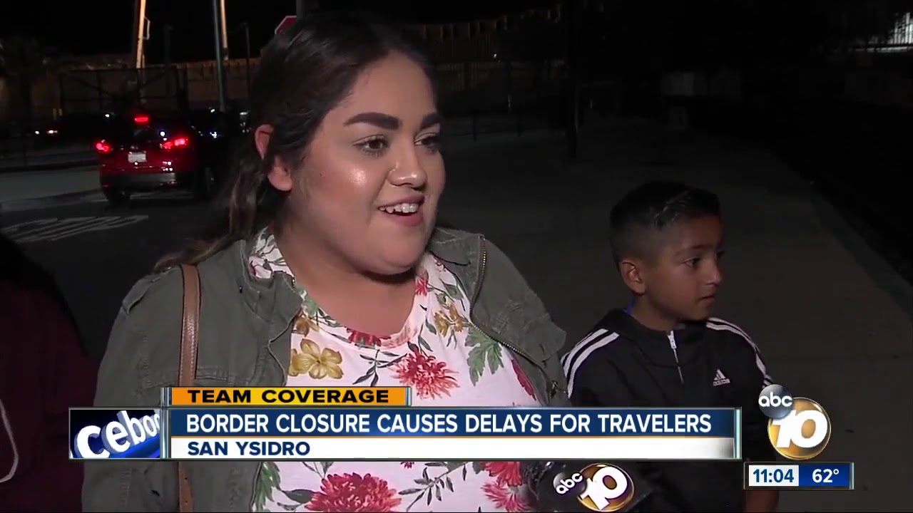 Border closure causes lengthy delays for travelers