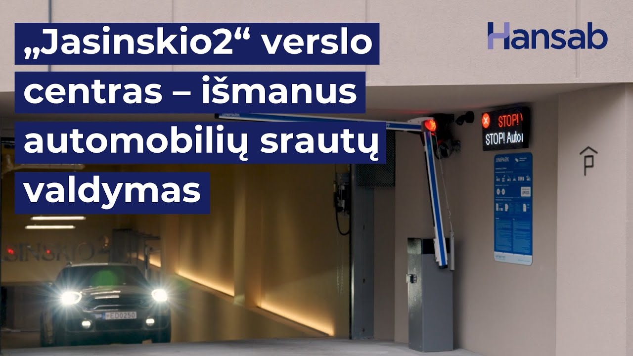 „Jasinskio2“ verslo centras – išmanus automobilių srautų valdymas miesto centre