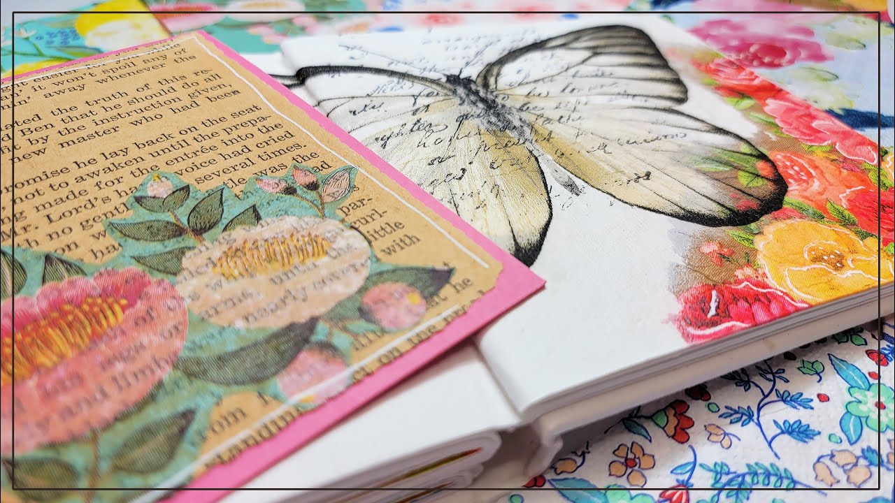 Napkin Collage 10 Tips | Paper Napkin Decoupage | Mixed Media Journal