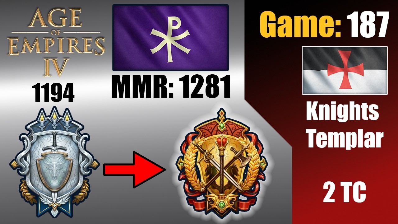 187L AoE4 Byz Ranked vs. Knights Templar KT 2 TC