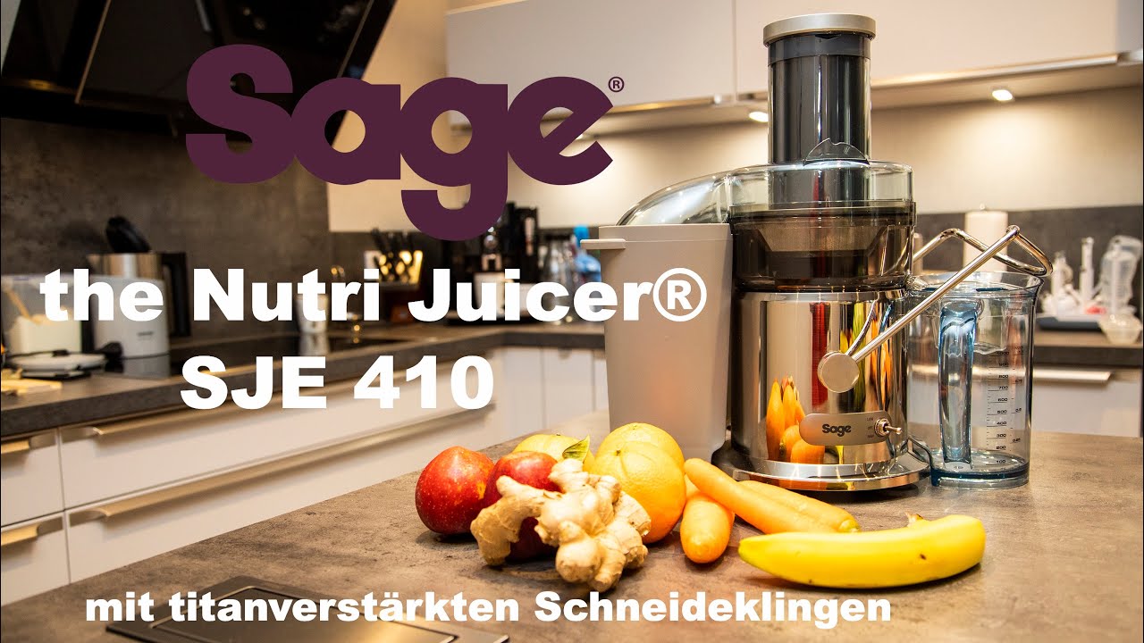 Sage SJE410 Entsafter | the Nutri Juicer | Review | Deutsch