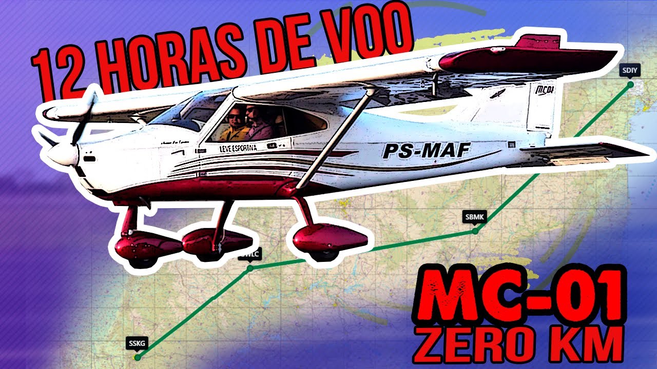Cruzando o Brasil TODO com um avião ZERO Km - PS-MAF - Montaer MC01