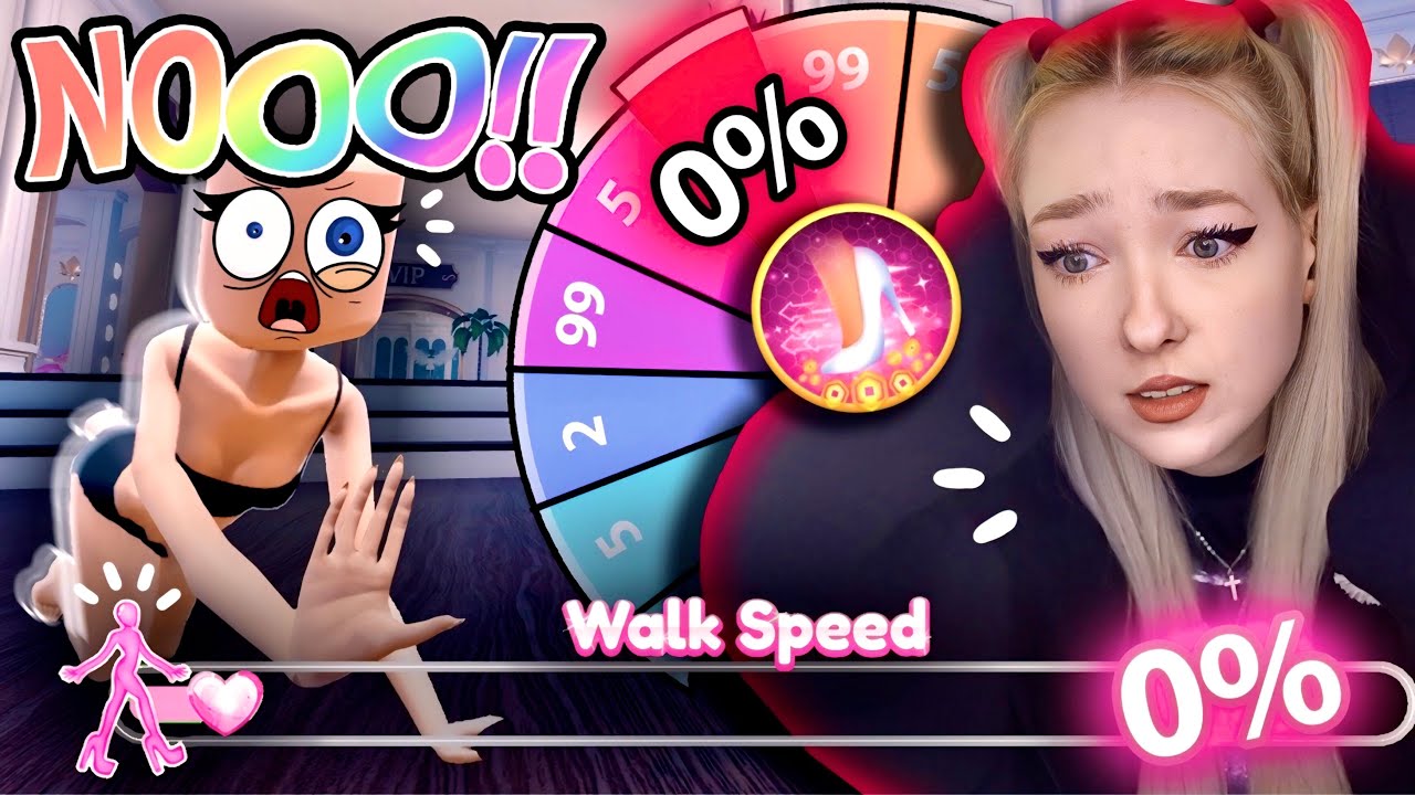 WHEEL Chooses My WALKING SPEED In DRESS TO IMPRESS