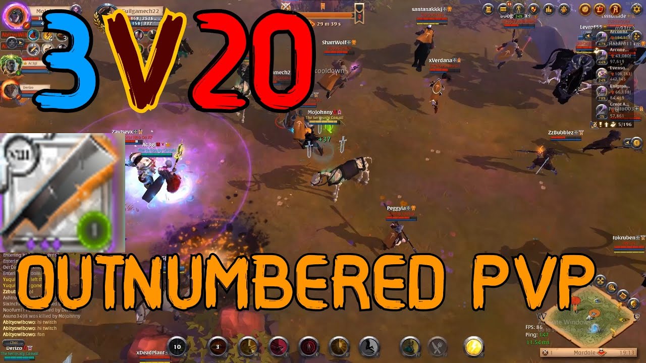 Small Scale PvP | 3v20 | Albion Online | Heavily Outnumbered fights | Seriously Casual