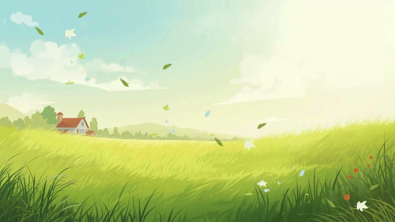 Peaceful Meadow Barn Ambience 🌾 | Cozy Farm Background Loop | 30-Minutes | Little Pasture