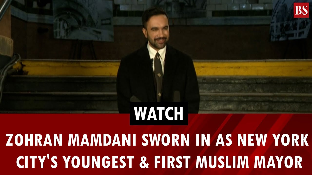 Watch: Zohran Mamdani sworn in as New York City's youngest & first Muslim mayor